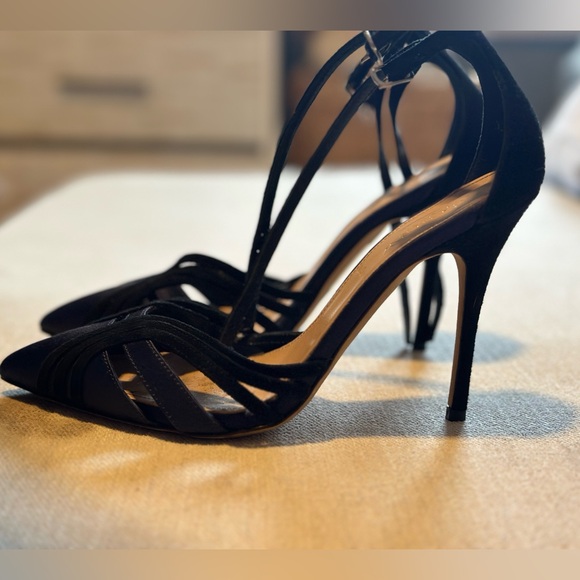 J.Crew Navy and Black Satin Heels - Picture 3 of 3
